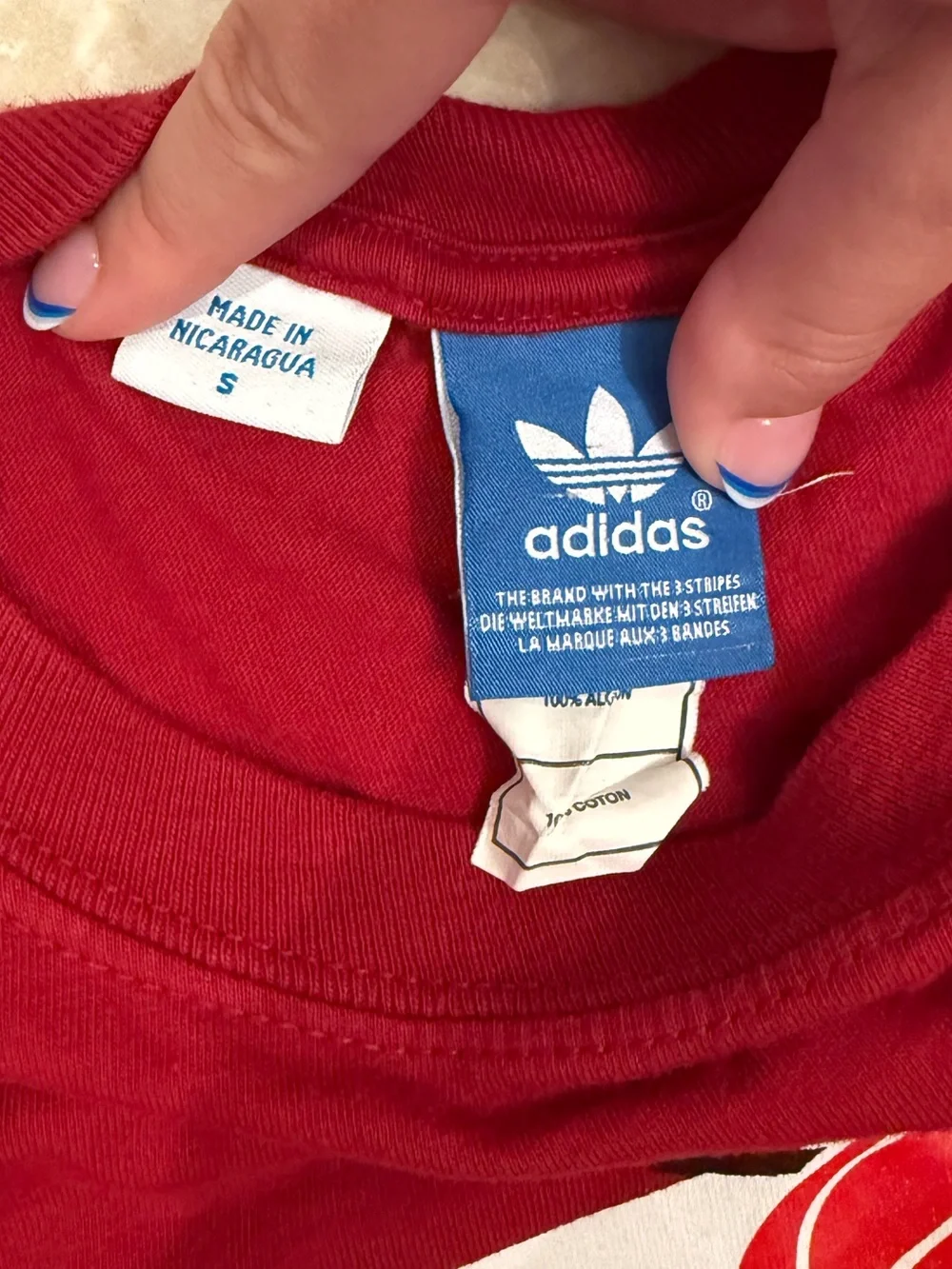 Adidas Red Miami Heat Graphic Tee